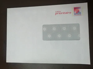 Enveloppe PAP Prêt-à-poster Lettre prioritaire a fenêtre 50g LOGO ROUGE - Imagen 1 de 1