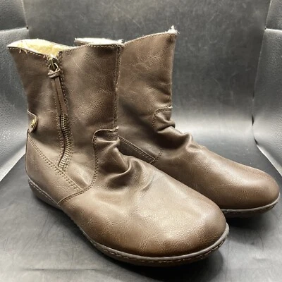 Sporto Women’s Brown Low Rise Lined Zip Closure Boot Size Size (8M) - Image 1 of 4