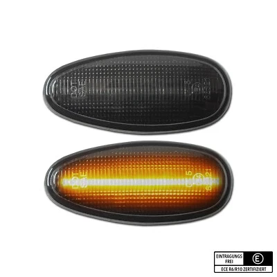 SCHWARZE LED Seitenblinker Mitsubishi Lancer Evo 5 6 7 8 9 Pajero GT - Bild 1 von 4