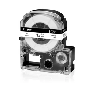 1PK Compatible Para EPSON LW-K400 KingJim SS12KW 12mm Cinta Etiqueta Blanca para Clasificar - Imagen 1 de 11