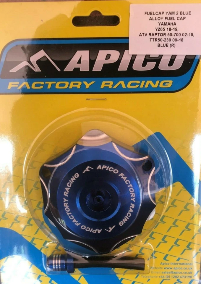 YAMAHA YZ 65 2018-2025 TAPPO BENZINA CARBURANTE IN LEGA APICO E TUBO SFIATO BLU