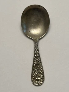 Cuchara bebé vintage de plata esterlina maciza 925 S KIRK & SON “ROSE”, 3,75” ¡LINDA! - Imagen 1 de 6