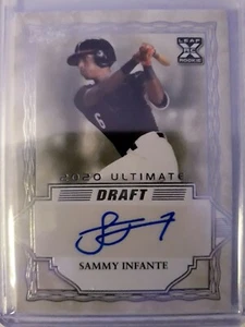 2020 Leaf Ultimate Draft Sammy Infante Rookie RC AUTO Washington Nationals - Picture 1 of 1