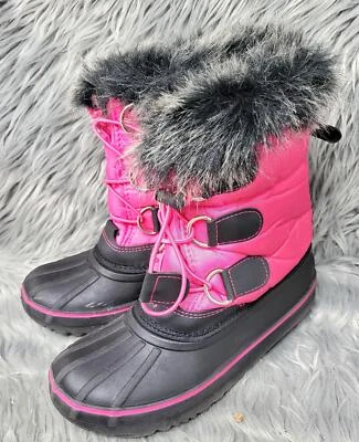 Western Chief Kids Girl's Arcterra 雪地靴粉色 2 码 — 第 1/4 张图片