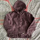 Womens Sandstone Berkley Sherpa Lined Carhartt Jacket Berry M