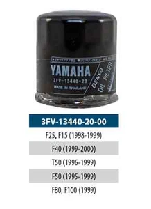 Filtro de aceite fueraborda Yamaha OEM 1998-1999 F25 F15 F40 F50 F80/100 3FV-13440-20-00 - Imagen 1 de 1