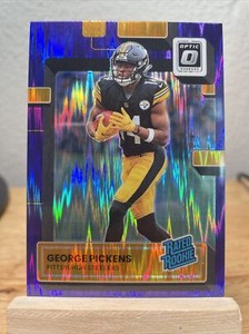 2022 Panini Donruss Optic George Pickens Purple Shock Rookie # 223 RC 💯🔥🔥🔥