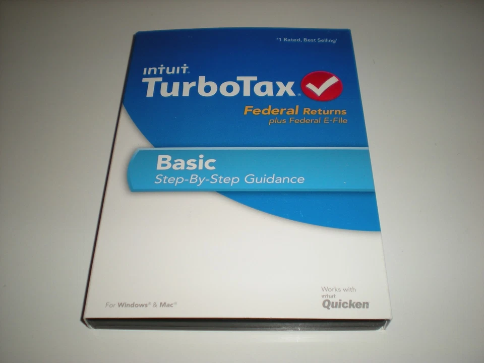 Turbotax 2013 Basic + Federal E-file. New-like.  Seal for inner case is missing. - Image 1 of 1