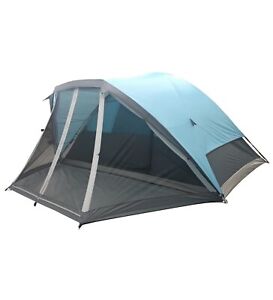 WFS™ COLTER BAY 6 Person Large Outdoor Camping Tent w/ Screen Porch, Blue - NEW!