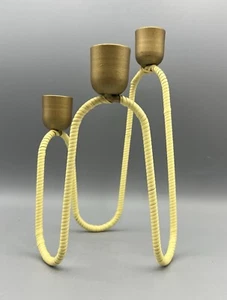 MCM Ratan Covered Candelabra Triple Candle - Bild 1 von 6