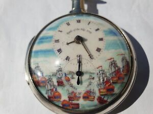 Antique English Silver Doctor Verge Pocket Watch
