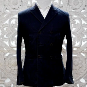 Blazer Doppiopetto Banana Republic Heritage Collection Navy 36R Uomo Classico - Foto 1 di 13