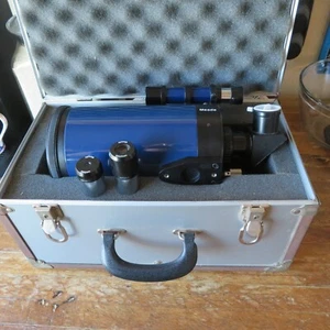 Meade Schmidt Cassegrain f/10 F=1000 D=102 Telescope Lens w Case 2 MA Eyepieces+ - Afbeelding 1 van 14