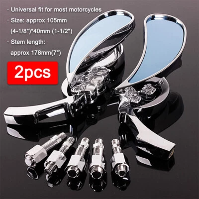 Espejos retrovisores cromados para motocicleta Honda Shadow Aero ACE Saber Spirit VT1100 750 600 Foto 1 de 4