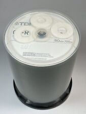 NEW TDK CD-R 52X 80 Min 700 MB/MO Blank Recordable Discs 100 Pack open box