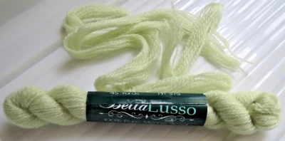 Bella Lusso Crewel Wool ~ Color 624 ~ Celery ~ Made in Italy ~ 1 skein plus - Image 1 of 3