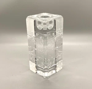 Vintage Iittala Finland Arkipelago Timo Sarpaneva Glass Ice Block Candle Holder - Picture 1 of 5