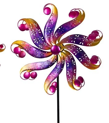 Windrad Gartenstecker COLORFUL BLÜTE H. 128cm D. 40cm Formano Garten S25 - Bild 1 von 2