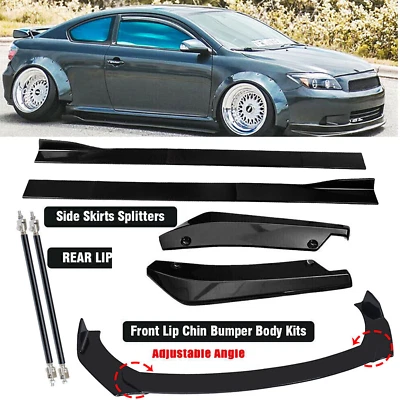 For Scion TC 2005-2016 Front Bumper Spoiler Splitter Body Kit  86.6" Side F - Image 1 of 4