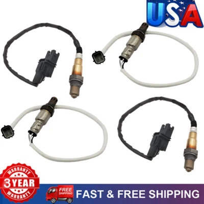 4pcs Oxygen O2 Sensor Upstream & Downstream for 2007 2008 Infiniti FX35 M35 3.5L - Image 1 of 4