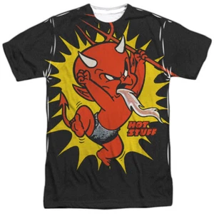 HOT STUFF HEATED Front Print Licensed Adult Men's Tee Shirt SM-3XL - Picture 1 of 3