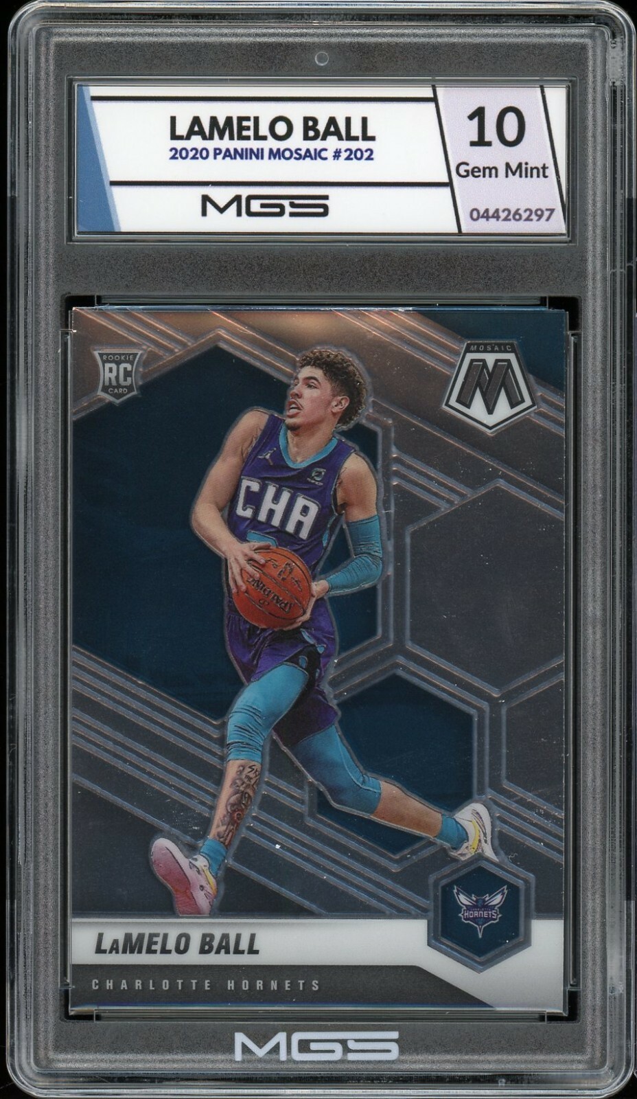 2020 Panini Mosaic #202 NBA BASE Lamelo Ball Rookie RC MGS Graded 10 Gem  Mint | eBay