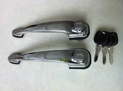 PORSCHE 356 A B C SC 356A 356B 356C 356SC OUT SIDE CHROME LOCKABLE DOOR HANDLES - Image 1 of 4