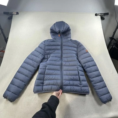 Save The Duck Jacke Damen Large Kapuze Plumtech ultraleicht wattiert verstaubar - Bild 1 von 4