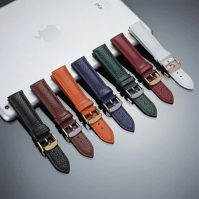 Pulseira de relógio de couro genuíno substituição 12 13 14 15 16 17 18 20 22 23 24mm - Imagem 1 de 4