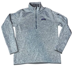 Patagonia Damen Better Sweater 1/4 Zip Pullover Sweatshirt grau Gr. Large  - Bild 1 von 8