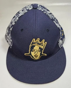 The Notorious Sombrero Grande Ajustado Talla Para Hombre Mediana Azul Mezcla Lana/Acrílico ~ ¡Bonito! - Imagen 1 de 7