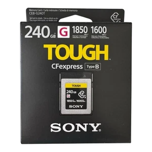 Authentic Sony 240GB CFexpress Type B TOUGH Memory Card R1850MB/s G Mint - Picture 1 of 2