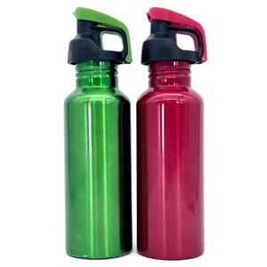 Cool Gear Stainless Steel Water Bottles 2-Pack 650ml BPA Free Holiday Red Green - Picture 1 of 14