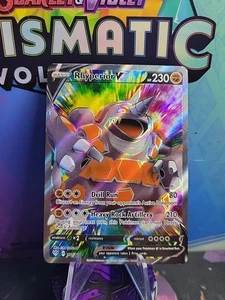Rhyperior V 181/189 Ultra Rare Darkness Ablaze Pokémon Card - NM - Picture 1 of 2