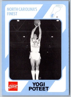 1989 Collegiate Collection North Carolina's Finest Yogi Poteet Basketball Card - Image 1 of 2