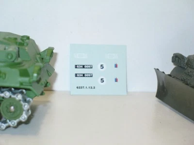 SOLIDO stickers décalc autocollant d'origine militaire (char AMX 30 D depannage) - Photo 1/2