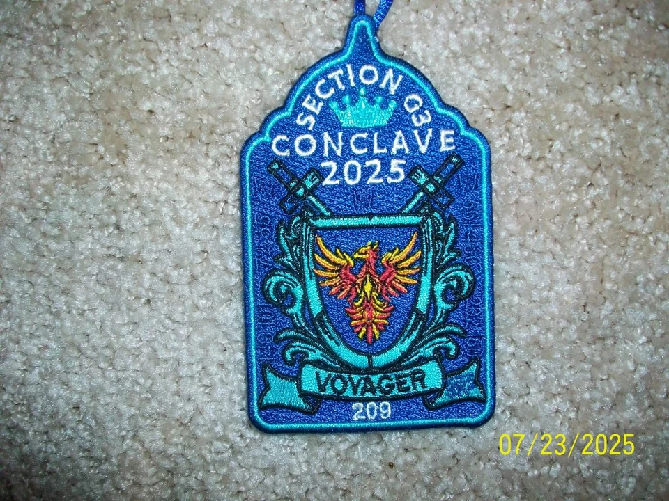 OA - 2025 "Section G3 CONCLAVE" Patch-Vovager 209 -- MINT ! - Image 1 of 1