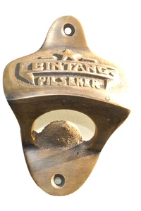 BINTANG beer Bottle Opener 100%brass works AGED finish screws included heavy - Picture 1 of 5
