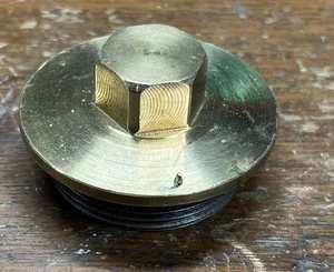 Antique Rolls Royce Brass Threaded Cap Phantom I II III Wraith Silver Ghost - Picture 1 of 3