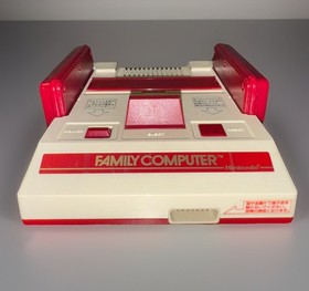 Nintendo Famicom Family Computer HVC-001 Console 2 Controllers Cables Powers On