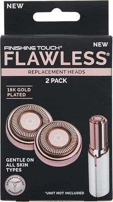 Cabezales de repuesto impecables Finishing Touch solo paquete de 2 en caja original oro rosa Foto 1 de 4