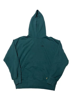 Vintage Levi's Gold Tab Hoodie Sweatshirt Mens Small Teal Blue Cotton Pullover - Image 1 of 3