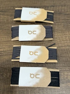 On Running Shoes Replacement Shoelaces QC Black Dark Gray Lot Of 4 Laces - Picture 1 of 7