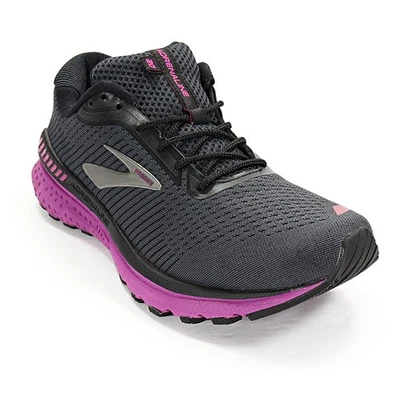 Brooks Women's Adrenaline GTS 20 Running Shoe Black Purple Athletic Sneaker 9 - Image 1 of 4