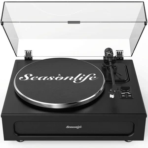 Record Player High Fidelity Turntable for Vinyl Records Built-in 4 Stereo Spe... - Picture 1 of 8