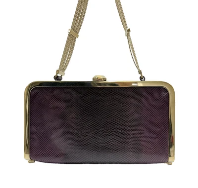 Auténtico Bolso de Hombro Bally Cuero Borgoña De Japón 0803 Foto 1 de 4