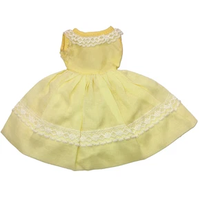 Vestido Vintage American Character Tressy Sister Cricket Feliz Cumpleaños Amarillo TLC - Imagen 1 de 6
