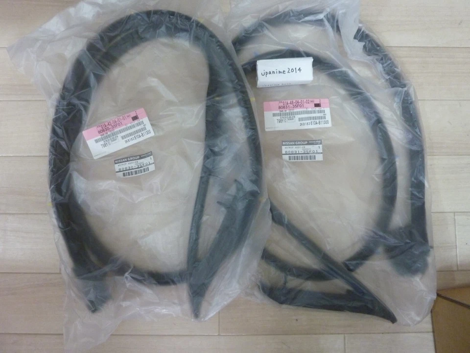 Nissan 180SX 240SX Silvia S13 Genuine Door Weatherstrip Right & Left Seals Set# Foto 1 de 1