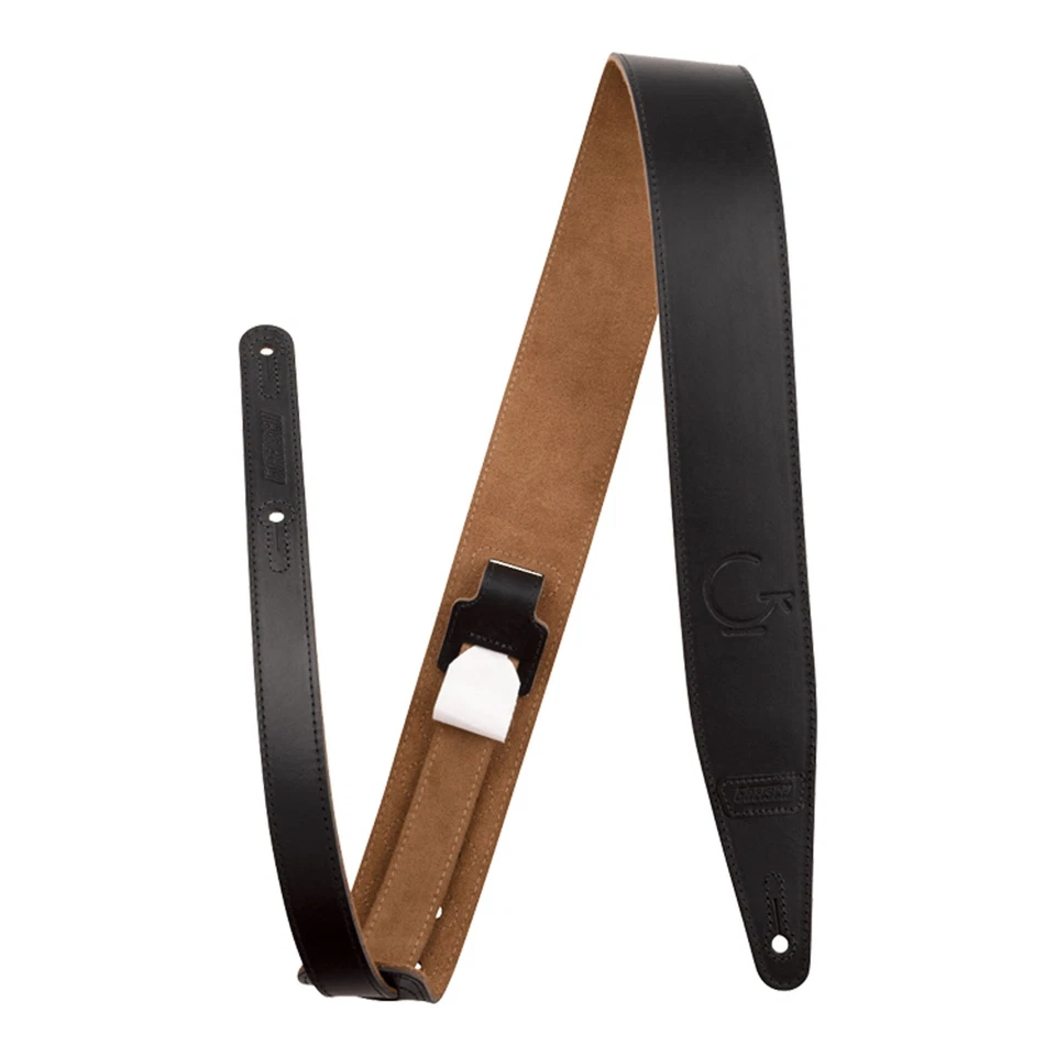 Pulseira de couro Gretsch marca G preta 3" - Imagem 1 de 1