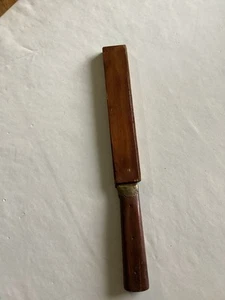"Cuchillo de cocina vintage en vaina de madera hoja de 7 1/2""" - Imagen 1 de 17
